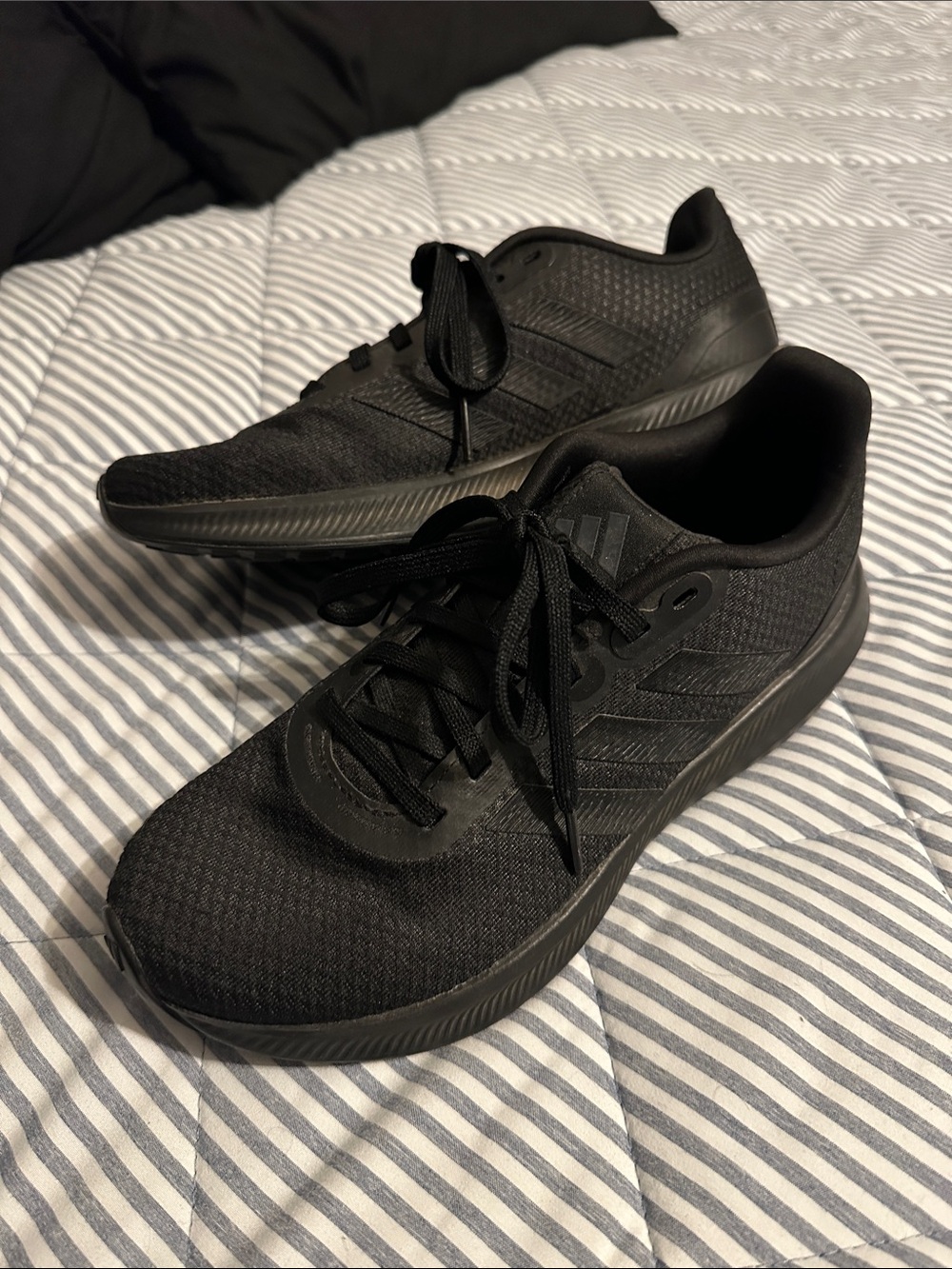 adidas Men's All Black Athletic Running Shoes